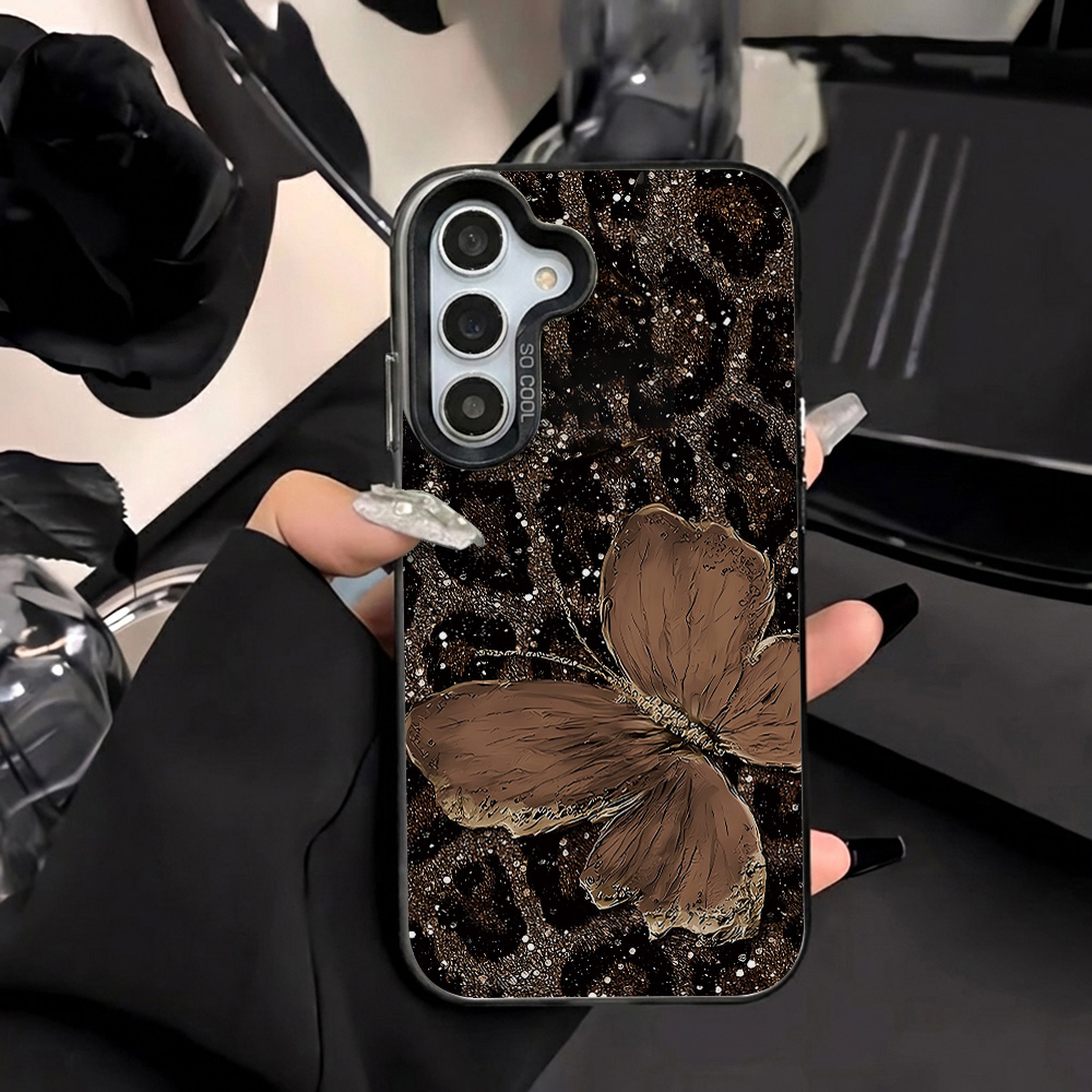 Phone Cases Galaxy A16 5G - Прочный чехол IMD с леопардовым принтом