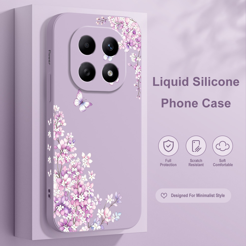 Фиолетовый чехол с цветочным п – обзор и цена Phone Cases Xiaomi 15